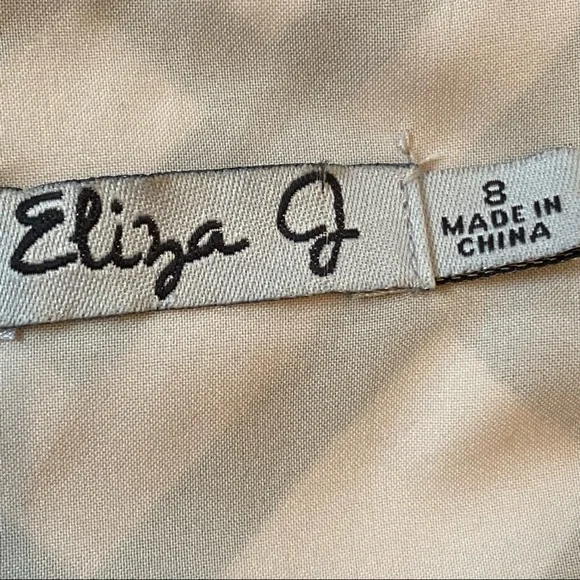 ELIZA J | HOT PINK CHEVRON SHIFT DRESS SZ 8 - Picture 13 of 14